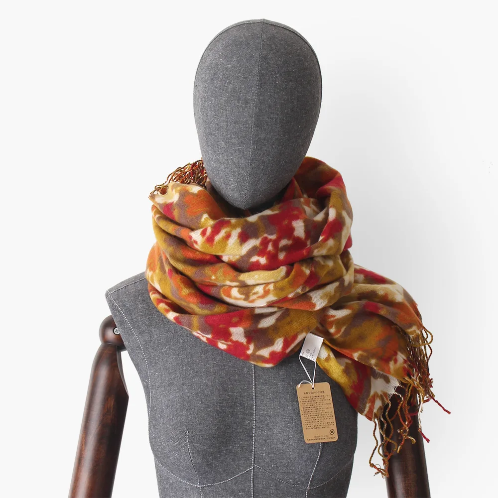 [BQACCES] Winter Thick Warm Cashmere Like Scarves With Tassel Women