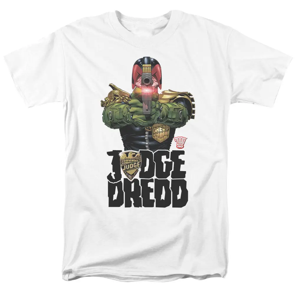 Мужская футболка с рисунком из мультфильма Judge Dredd In My Sights модная унисекс