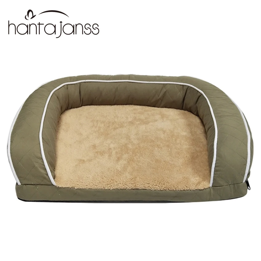 cheap Pet Sofa Dog Beds For Large Dogs Thicken Warm Fleece Cat Bed House Winter Dog Sofa Golden Retriever