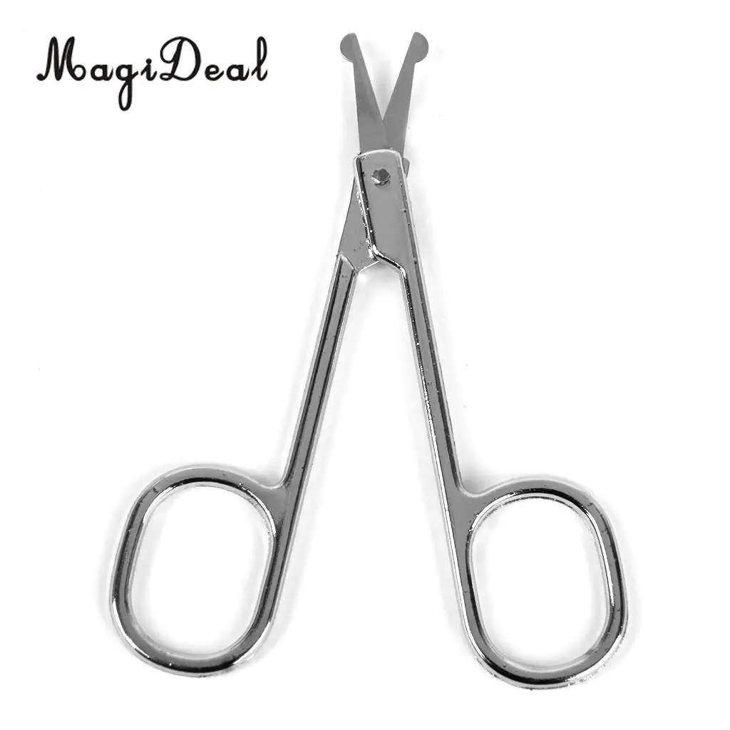 Set of 3pcs Men's Shaving Brush Stand Nose Hair Remover Grooming Scissors Eyebrow Trimmer Beard Shaping Tools