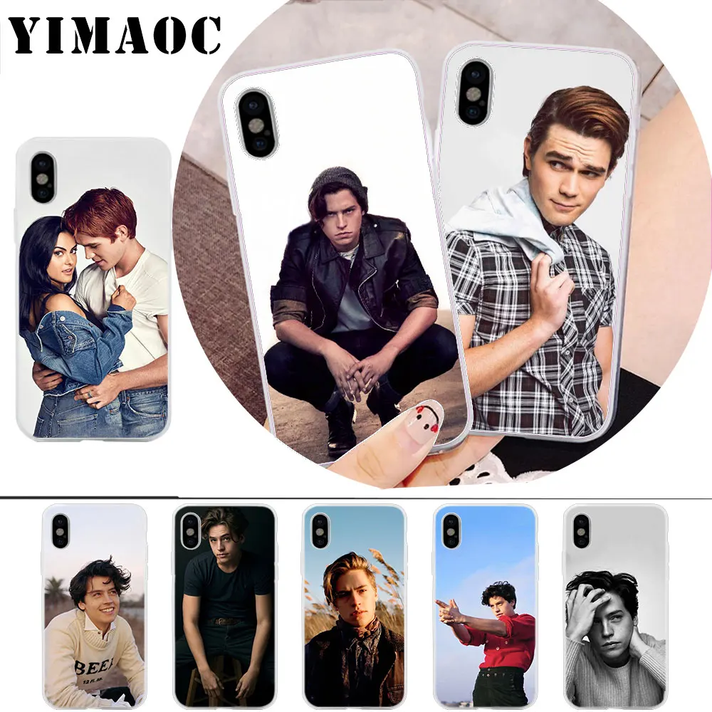 

YIMAOC American TV Riverdale Cole Sprouse Soft Silicone Case for iPhone X r s Xr Xs Max 8 7 6S 6 Plus 5 5s SE