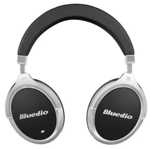 Подлинная Bluedio F2 гарнитура с ANC беспроводные Bluetooth наушники с микрофоном Поддержка музыки - Цвет: Black