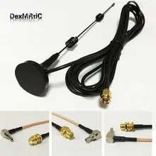 868 МГц/915 МГц/GSM антенна небольшой присоски 7dbi антенна 3 м Вилочная часть+ SMA «мама» для адаптера разъем Переключатель CRC9 Мужской кабель RG316