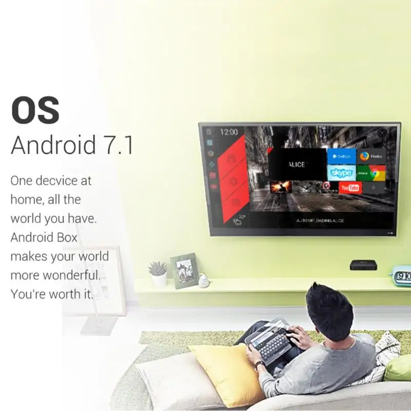 TX3 Мини ТВ приставка 1+ 8/2+ 16G WiFi 2,4G Android 7,1 BT4.0 Amlogic S905W Четырехъядерный 4K телеприставка ЕС/США/Австралия/Великобритания Plug домашний медиаплеер
