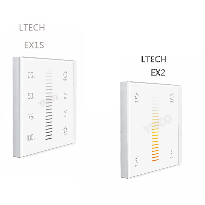 EX1S/EX2 светодиодный затемнение панели регулировка яркости RF 2 4 GHz DMX512 диммер для