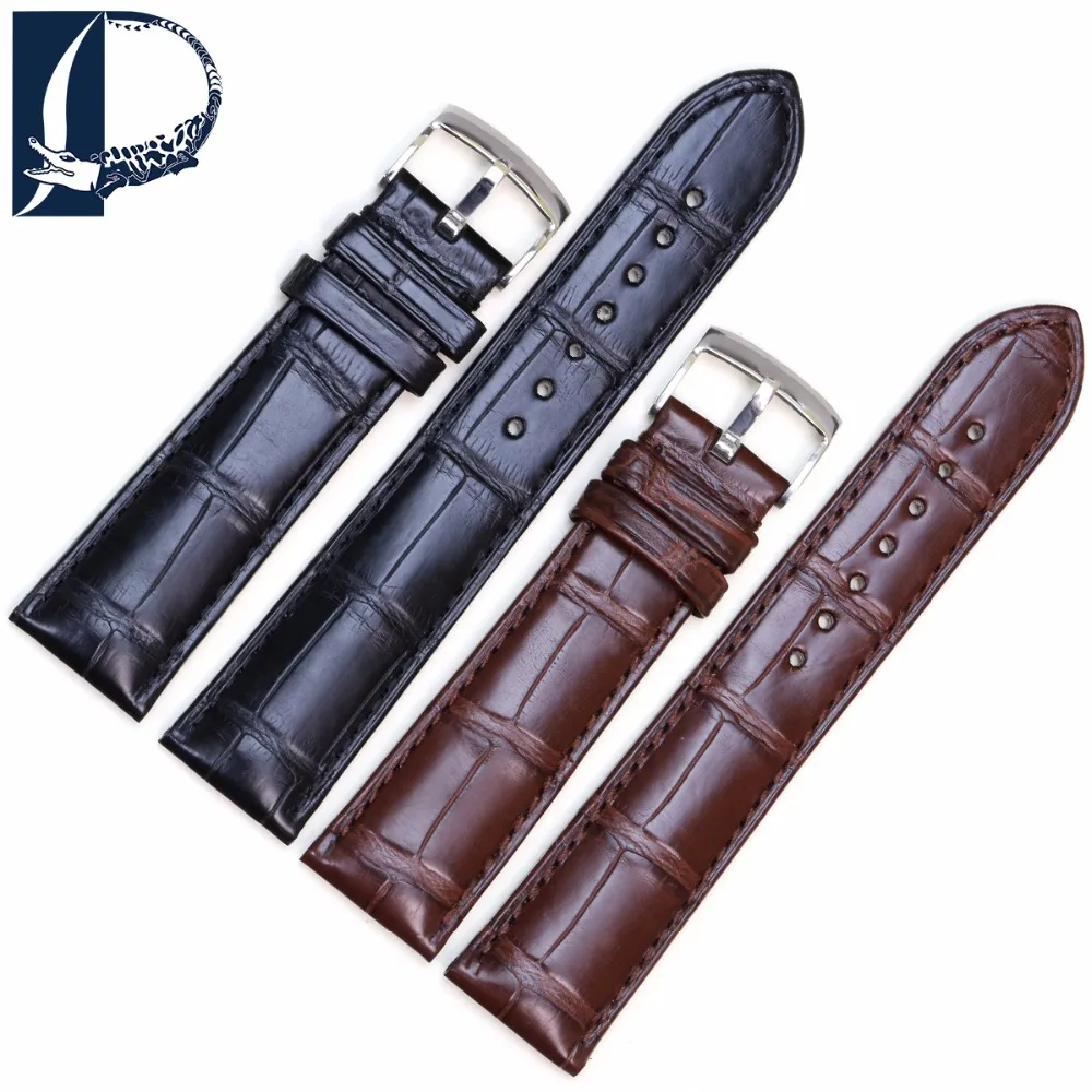 Aliexpress.com : Buy Pesno Suitable for Omega Seamaster De Ville Alligator Leather Watchband 