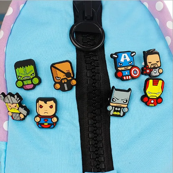 

Creative cartoon Marvel Super Heroes PVC badges Captain America iron man Hulk safety pins Children's brooch