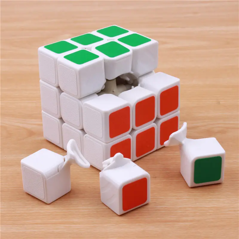 57 мм Классический магический куб 3 на 3 ПВХ стикер блок Пазлы скоростной куб 3х3х3 красочные Развивающие игрушки для детей