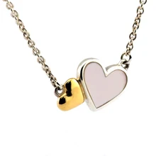 Светящееся ожерелье Сердечки С 1 к настоящим золотом стерлингового серебра 925 пробы ювелирные изделия для женщин