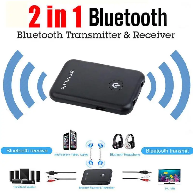 2 в 1 беспроводной Bluetooth 4 аудио передатчик приемник музыкальный адаптер AUX