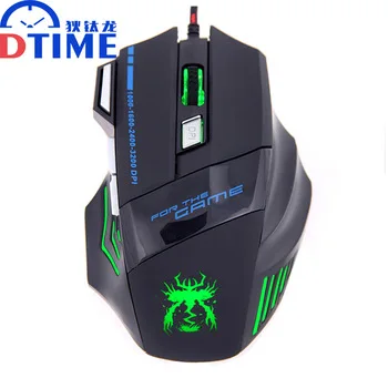 Dtime brand USB laptop computer PC Wired gaming mouse mause for mause gamer Dota2 cs go games mice bloody maus souris ratones