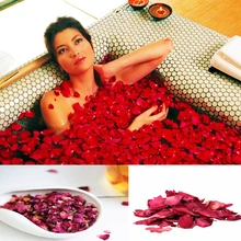 200 г/пакет сухие Лепестки розы Живой Цветок спа ванна снимает ароматный массажер для тела