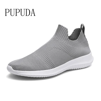 

Men Shoes Lightweight Comfortable Breathable Walking Sneakers men casual shoes slip on loafers 2019 summer mesh shoes