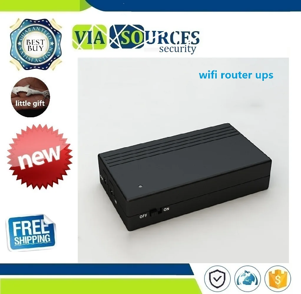 

DC input DC output 12V 2A ups portable power supply 12 volt ups backup battery for cctv camera DVR NVR