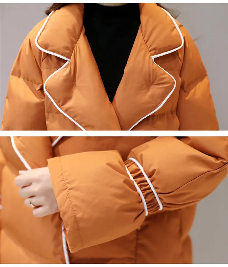 Новинка, зимняя женская модная хлопковая куртка, длинное повседневное пальто с длинным рукавом, женская одежда больших размеров