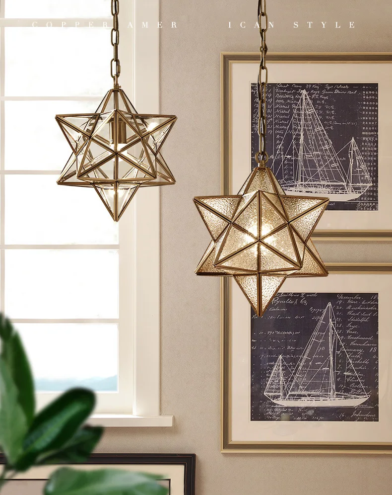 DX Creative Star Led Pendant Lights (1)