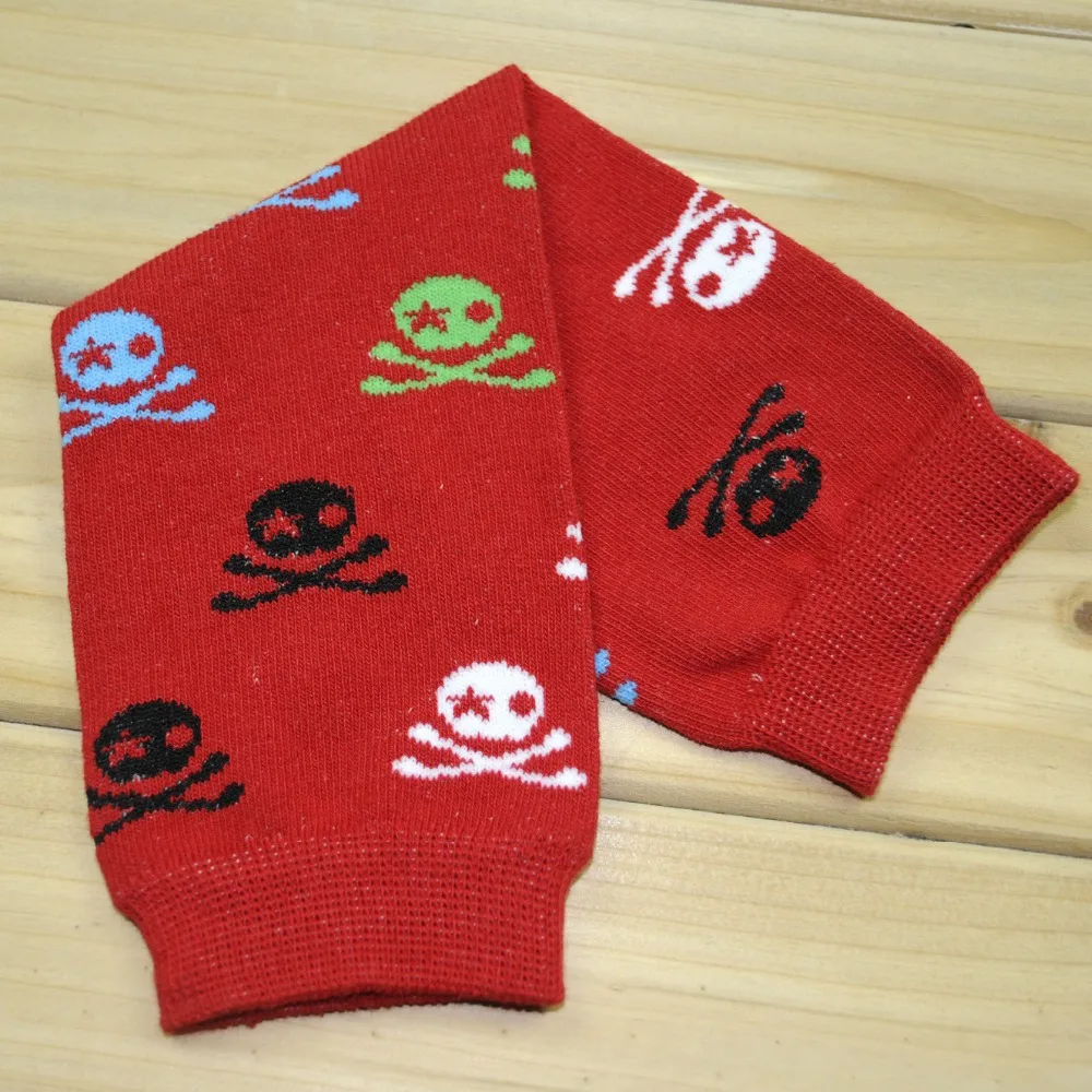 new 2016 children Halloween leg warmers baby skull red cotton leg