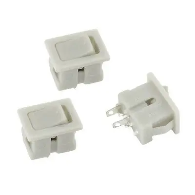 

High quality  3 Pcs 2 Pin On-off Type SPST Flush Mounted Fan Rocker Switch 250VAC 1A
