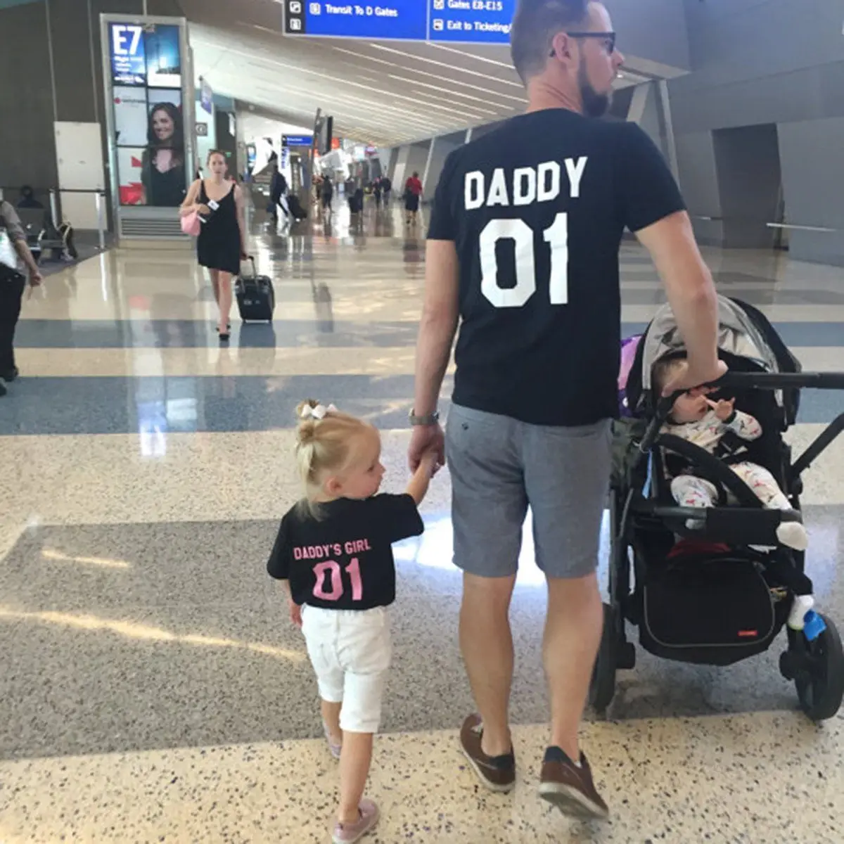 Daddy daddy's girl father daughter matching T-shirts Fathers Day Gift Family Daddy daddy's girl father daughter matching shirts Ropa Ropa de género neutro para adultos Tops y camisetas Camisetas 