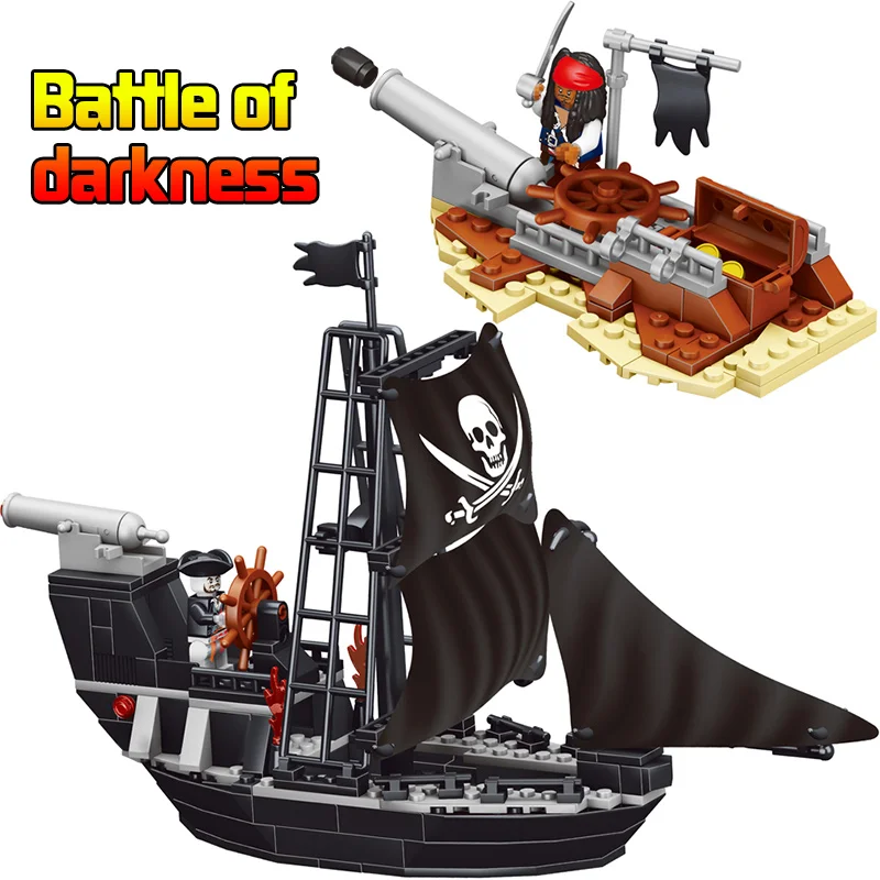 

The Black Pearl Ship Pirates Ship Battle Of Darkness Compatible LegoINGLY Pirates Captain Figures Building Blocks Bricks Toys