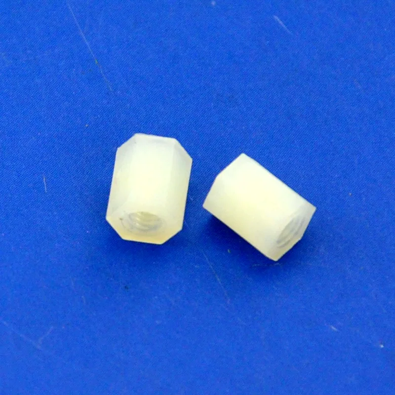 

(10 pcs/lot ) 6mm/0.24" Nylon M2.5 Threaded Hex Female-Female Standoff Spacer, Hexagonal.