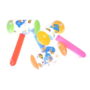 

1pc Funny Cartoon Inflatable Hammer Toy Kid Air Hammer With Bell Children Blow Up handle Hammers Toys