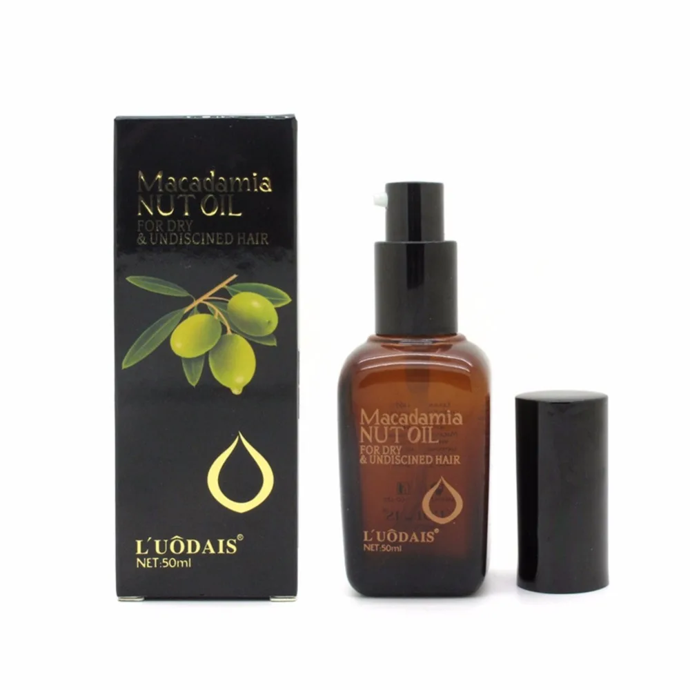 

100% Pure Moroccan Argan Oil Macadamia Nut Oil Hair Care Scalp Treatment Make Your Hair Shine Soft Hair Conditioner 50ML