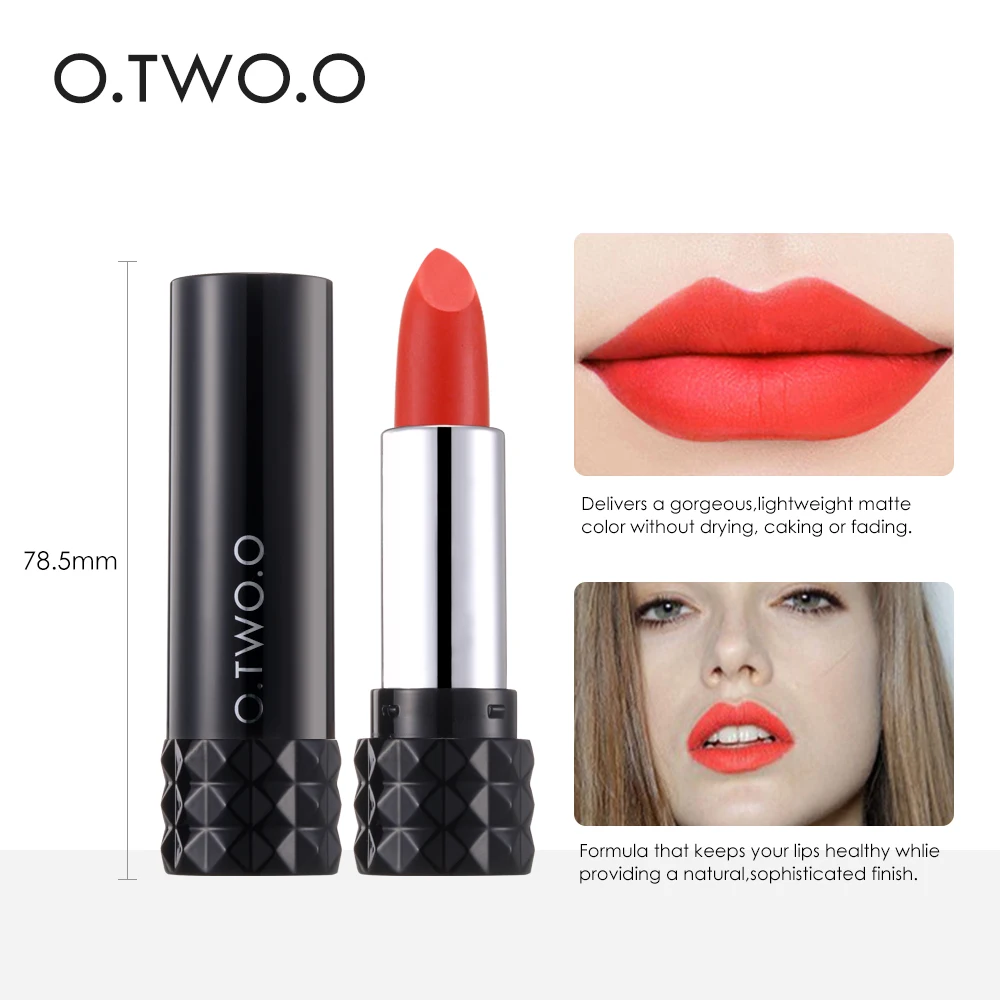 O. TWO. O Официальный Новый продукт 15 цветов матовая Увлажняющая помада стойкий