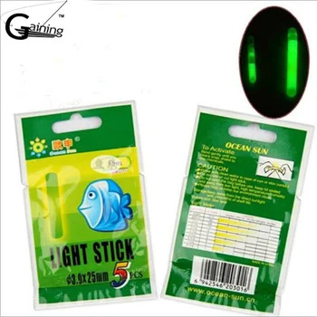 

20Pcs/lot Dia 4.5mm L Size Night Fishing Lighting Stick Wand Green chemical glow stick fishing