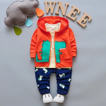 

2018 spring new boys and girls cotton children suit 0-4 years old baby casual three-piece children's clothing baby clothing
