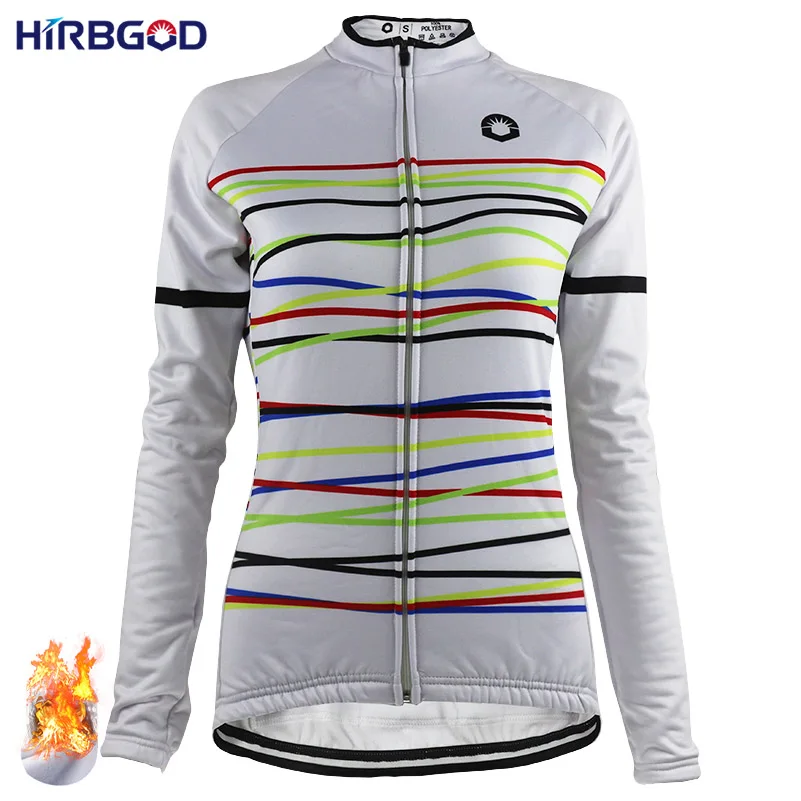 HIRBGOD, женская зимняя одежда с длинным рукавом для горного велосипеда, яркая одежда для велоспорта, мягкая одежда для велоспорта, HK127 - Цвет: NR230
