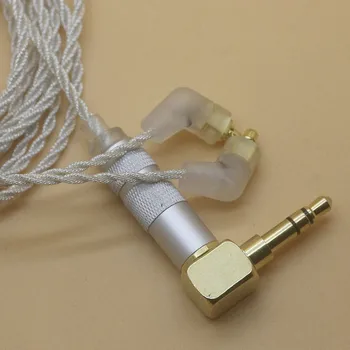 

Pizen C36L bending upgrade Earphone Silver plated copper wire earphone curved mmcx cable for SHURE SE215 se846 se535 headphones