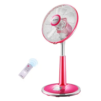 

Remote Control Pedestal Fan 12H Timed Cooling Fan 3 Speed+3 Wind Mode Floor Stand Fan Touch To Adjust Angle Height Adjustable