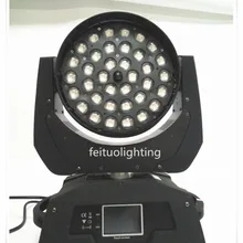 12 шт.) сильный эффект led мыть свет 36x15 Вт rgbwa 5в1 led движущаяся головка zoom
