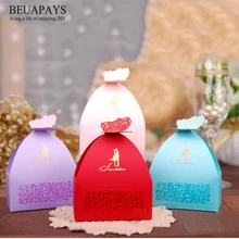 100 шт 10,3*4,5 см DIY Свадебные аксессуары коробка конфет на заказ Золотая штамповочная коробка конфет на свадьбу креативный Европейский стиль женитьба подарок