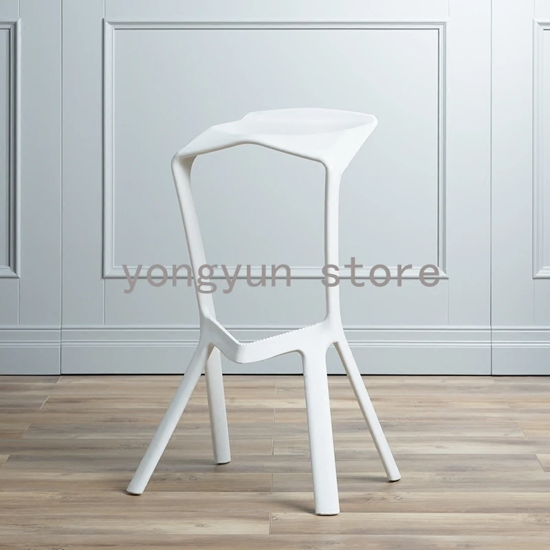 Minimalist Modern Design Plastic Stackable Bar Stool Popular Bar Dining Chair Kitchen Room Counter Stool Drinking Bar Stool 2pcs Bar Dining Chairs Design Dining Chairdining Chair Aliexpress