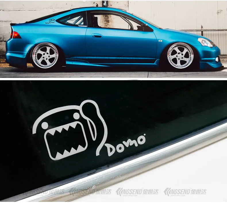 DOMO Kun Arrow Drift It Blow Me Милая забавная цветная коричневая отражательная виниловая наклейка JDM робот значок для автомобиля Украшение Наклейка