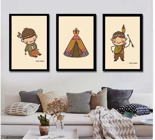 No Frame Home Decor New Design Indian Style Cartoon Paintings A4 Art Canvas Prints Poster For Living Room Kidroom Decoration Aliexpress,Simple Interior Design Contract Template