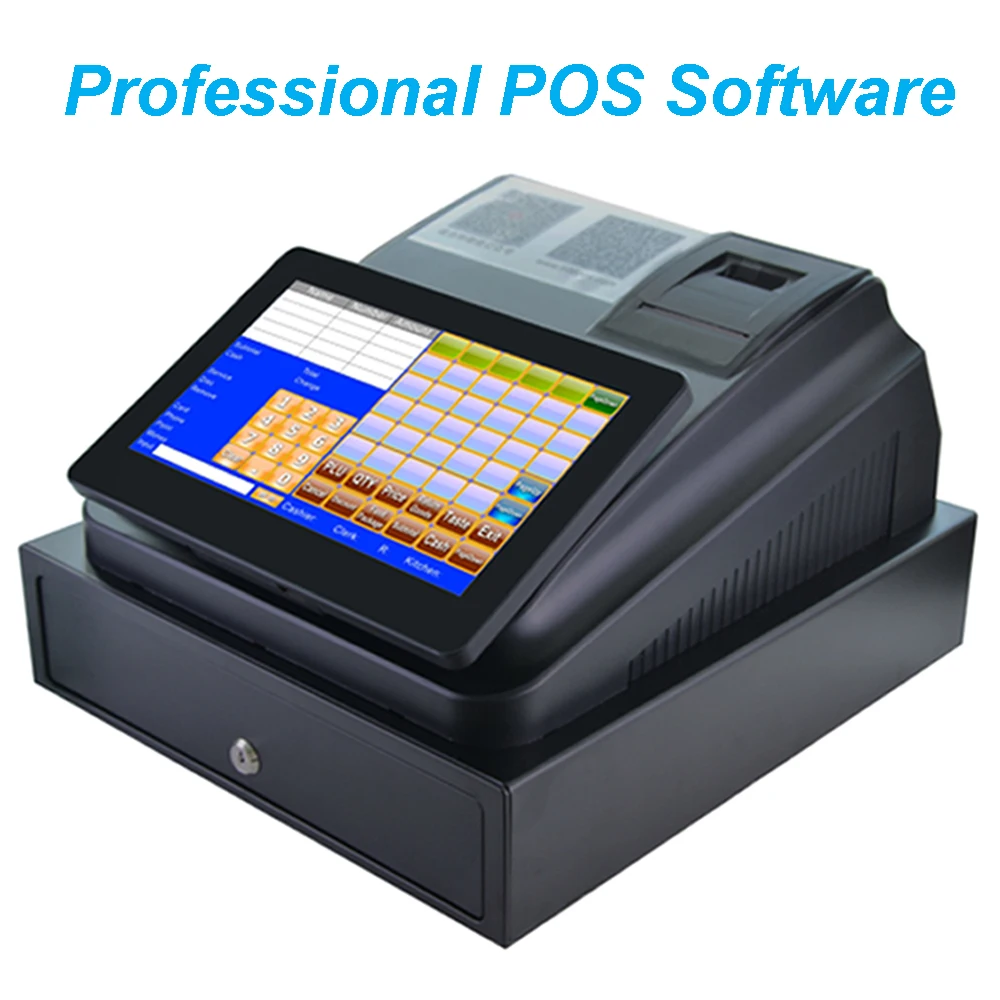 

10inch Touch Screen Cash Register With Printer Cash Drawer and Professional Software