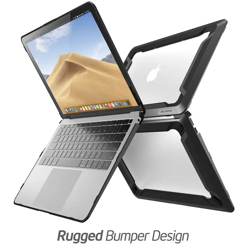 Для MacBook Air 13 дюймов Чехол выпуска A1932 с дисплеем retina подходит для Touch ID i-Blason двухслойный прорезиненный бампер