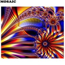 Абстрактная Цветочная Алмазная картина полная круглая Алмазная вышивка крестиком Мозаика квадратная горный хрусталь домашний декор фото на заказ