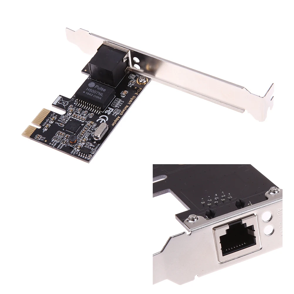 

Network Card Adapter Plug And Play PCI Express Converter Parts Controller LAN For PC Laptop Computer Gigabit Ethernet High Speed