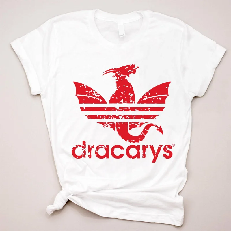 Эксклюзивный дракари футболка мать драконов футболка Khaleesi футболки для женщин Harajuku Игра престолов Графические футболки