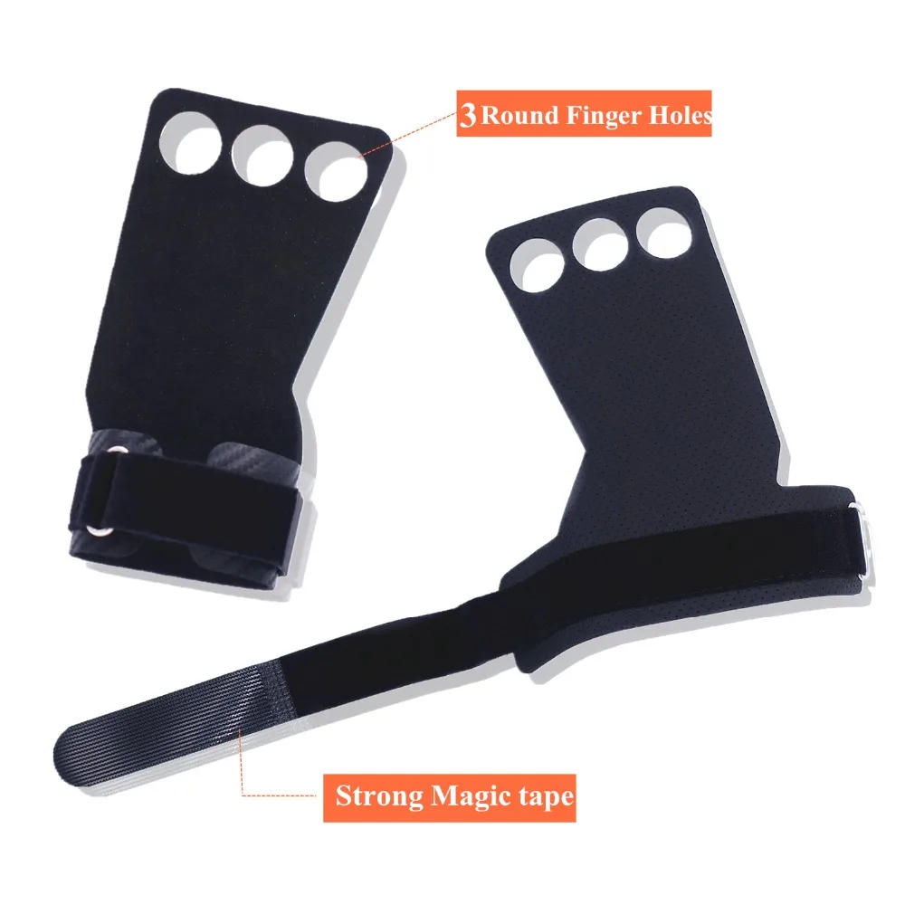  Fitness Weight Lifting Gloves Workout Crossfit Hand Grips Gloves for Pull Ups Kettlebells Dumbell B