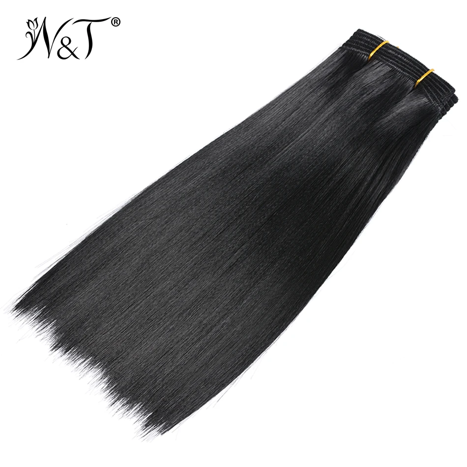 Прямые Волосы Tissage Синтетические Weave Связки Прямой Синтетический Наращивание