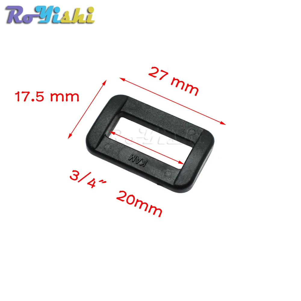 3/4"(20mm) bing Plastic Loops Looploc Rectangle Rings Adjustable