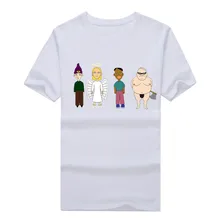 Radiohead cartoon logo Mens T Shirts 2017 Summer Fashion Tops Tee Black 100% Cotton Tee T-Shirt 1208-3