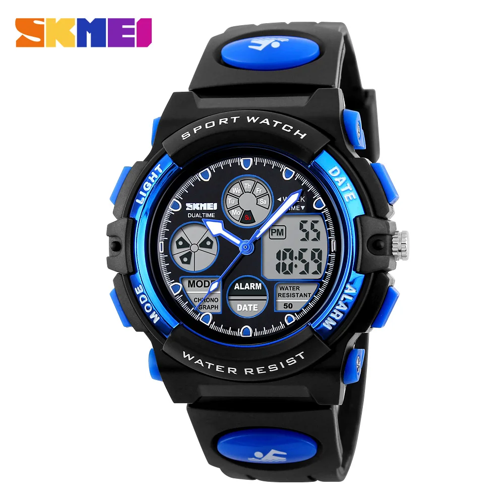 Beste SKMEI Kinderen Horloges Leuke Kids Sport Cartoon Horloge Voor Meisjes Jongens Waterdichte kinderen Digitale LED Horloges