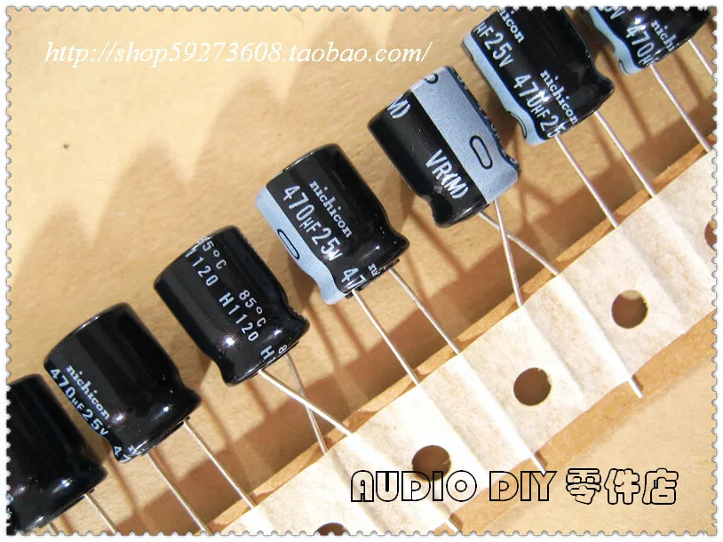 30PCS Nichicon VR Series 470uF 25V electrolytic capacitors Japan with the origl box packaging free shipping