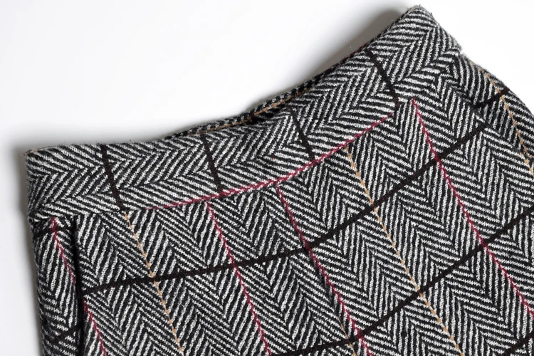 Pantalon Ol cou Et 2 Femmes Longueur Plaid De Mode Gris À 2018 Pleine Ensembles Longues Automne Tranchée Manches C2698 Pièce O Costumes Pantalons HaqTAO0w